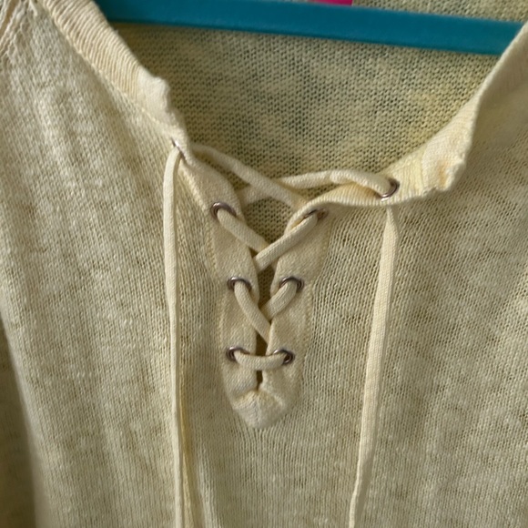 Lily Pulitzer Harrietta Sweater- Beautiful Calla Yellow - Picture 7 of 7